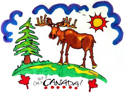 Artburn Pillowcase Muskoka Moose