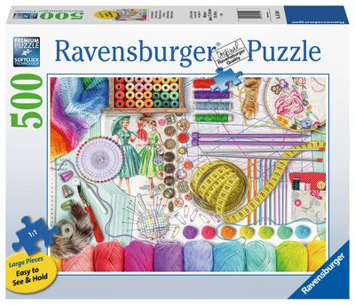 Ravensburger Puzzle 500pc Large Format Needlework Station