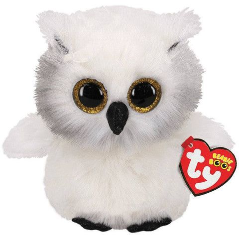 Ty Beanie Boo Regular Austin Owl White