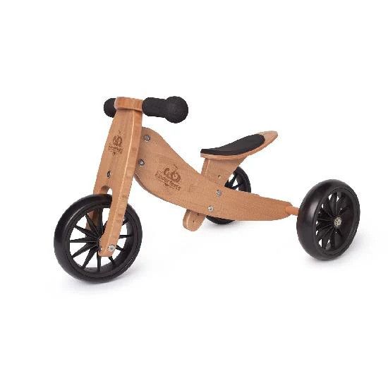 Kinderfeets Tiny Tots Convertible Balance Bike Bamboo