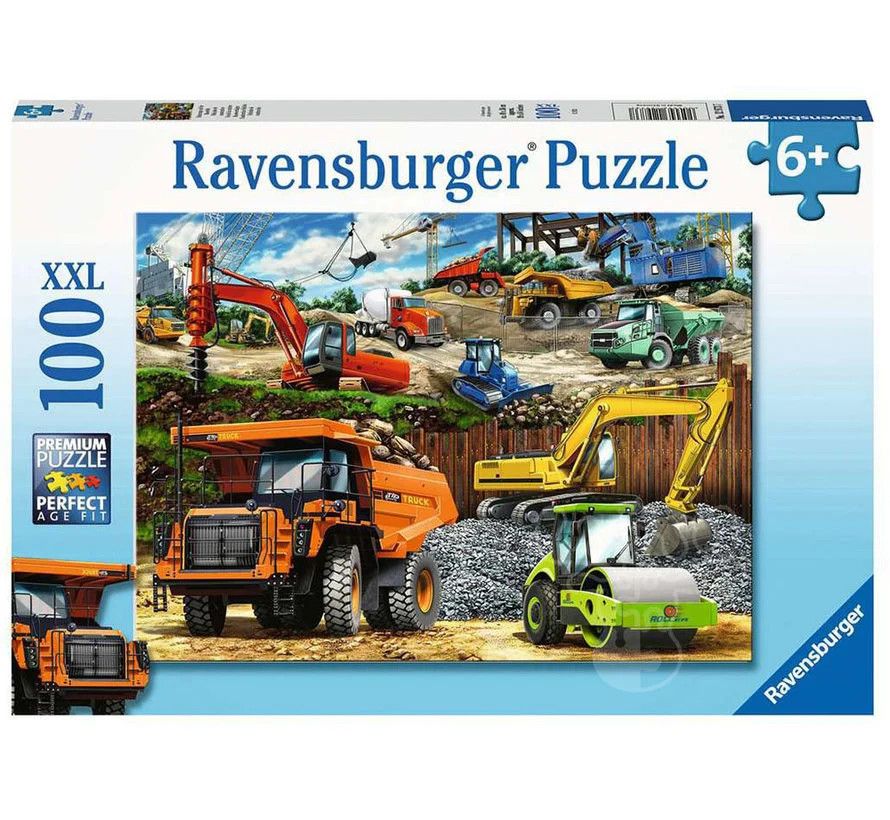 Ravensburger Puzzle 100pc Construction Vehicles