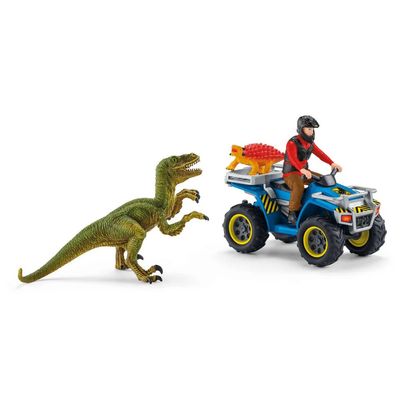 Schleich Dinosaur Quad Escape from Velociraptor