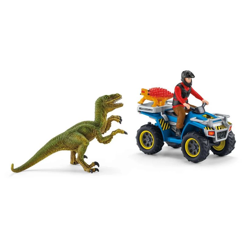 Schleich Dinosaur Quad Escape from Velociraptor