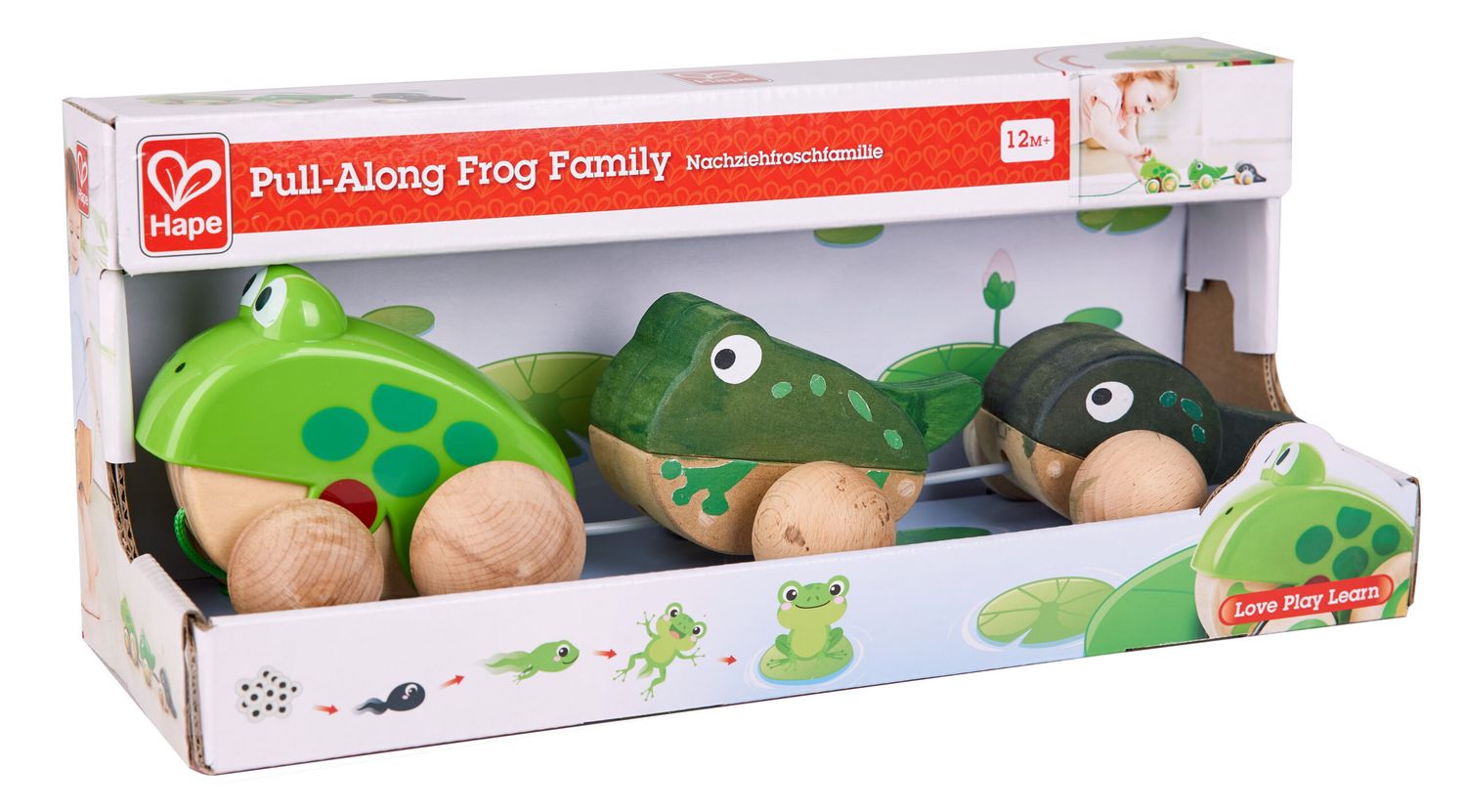 Hape Baby Pull-Along Frog Family