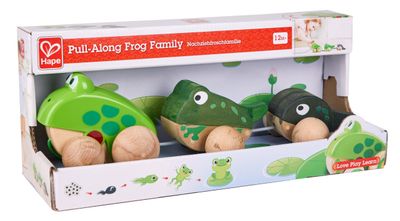 Hape Baby Pull-Along Frog Family