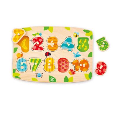 Hape Peg Puzzle Number