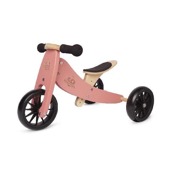 Kinderfeets Tiny Tots Convertible Balance Bike Coral