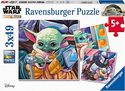 Ravensburger Puzzle 3x49pc Stars Wars The Mandalorian Grogu Moments