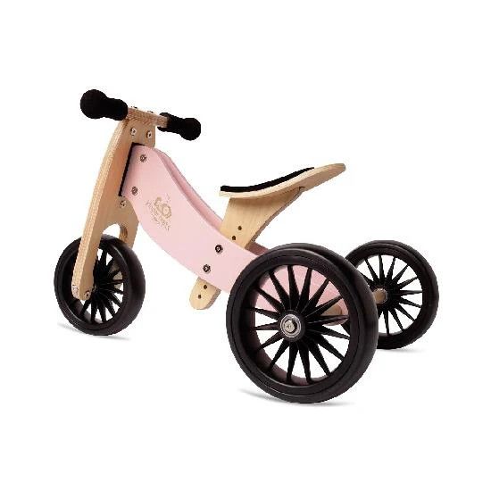 Kinderfeets Tiny Tots Plus Convertible Balance Bike Rose