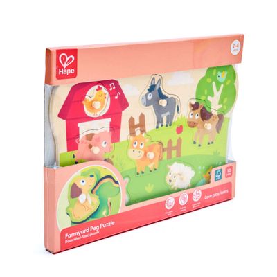 Hape Peg Puzzle Farmyard