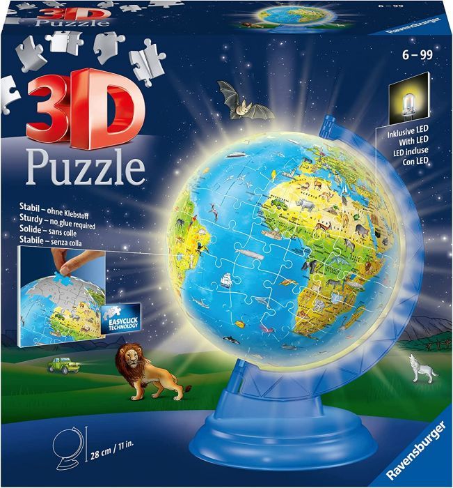 Ravensburger Puzzle 3D Children's Globe Night Edition
