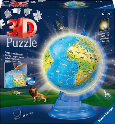 Ravensburger Puzzle 3D Children's Globe Night Edition