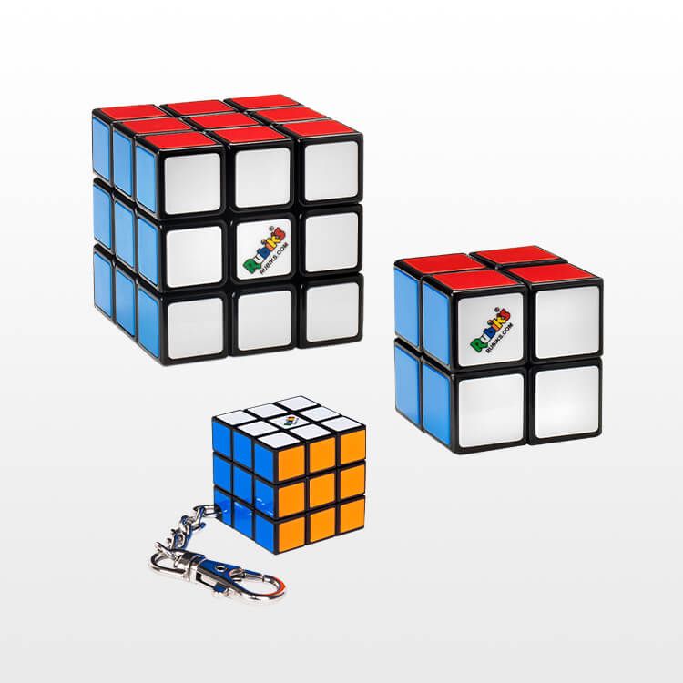 Rubik's Cube Family Pack 3X3 &amp; 2X2 &amp; Keychain
