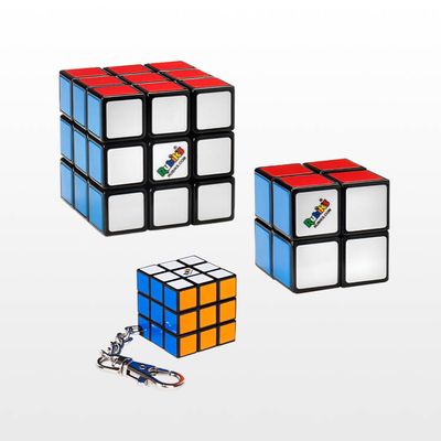 Rubik's Cube Family Pack 3X3 &amp; 2X2 &amp; Keychain