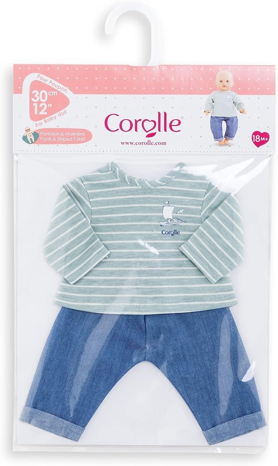 Corolle Doll Outfit Pants &amp; Striped T-shirt 12