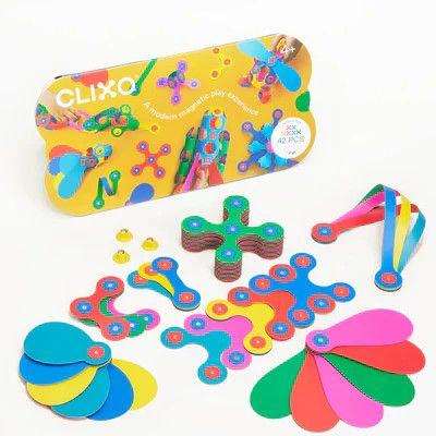 Clixo Magnetic Play: Rainbow Pack 42pc