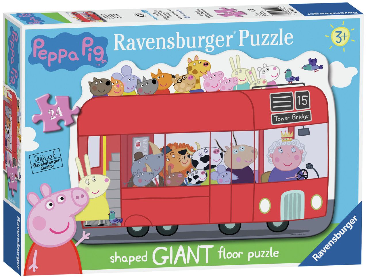 Ravensburger Floor Puzzle 24pc Peppa Pig London Bus