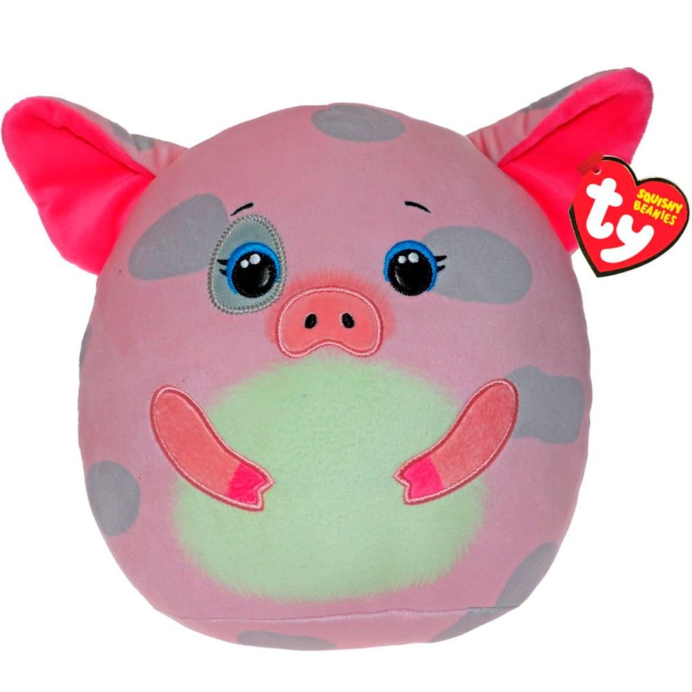 Ty Squishy Beanies 10" Hambone Pig