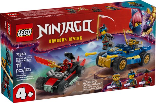 LEGO® Ninjago Rogue vs Drix Race Car Duel
