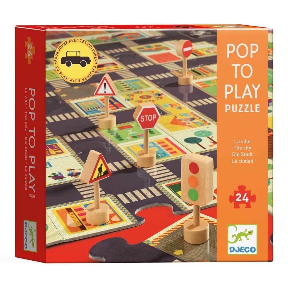 DJeco Giant Puzzle / The city / 24 pcs
