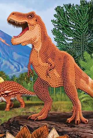 Crystal Art Notebook Dinosaur