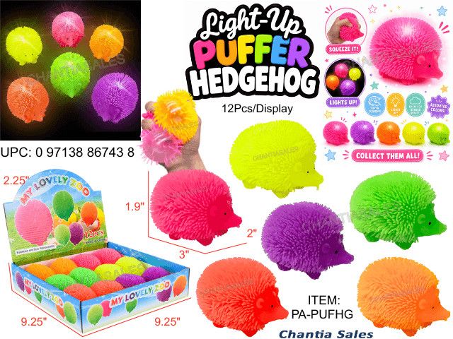 PUFFER HEDGEHOG LIGHT UP