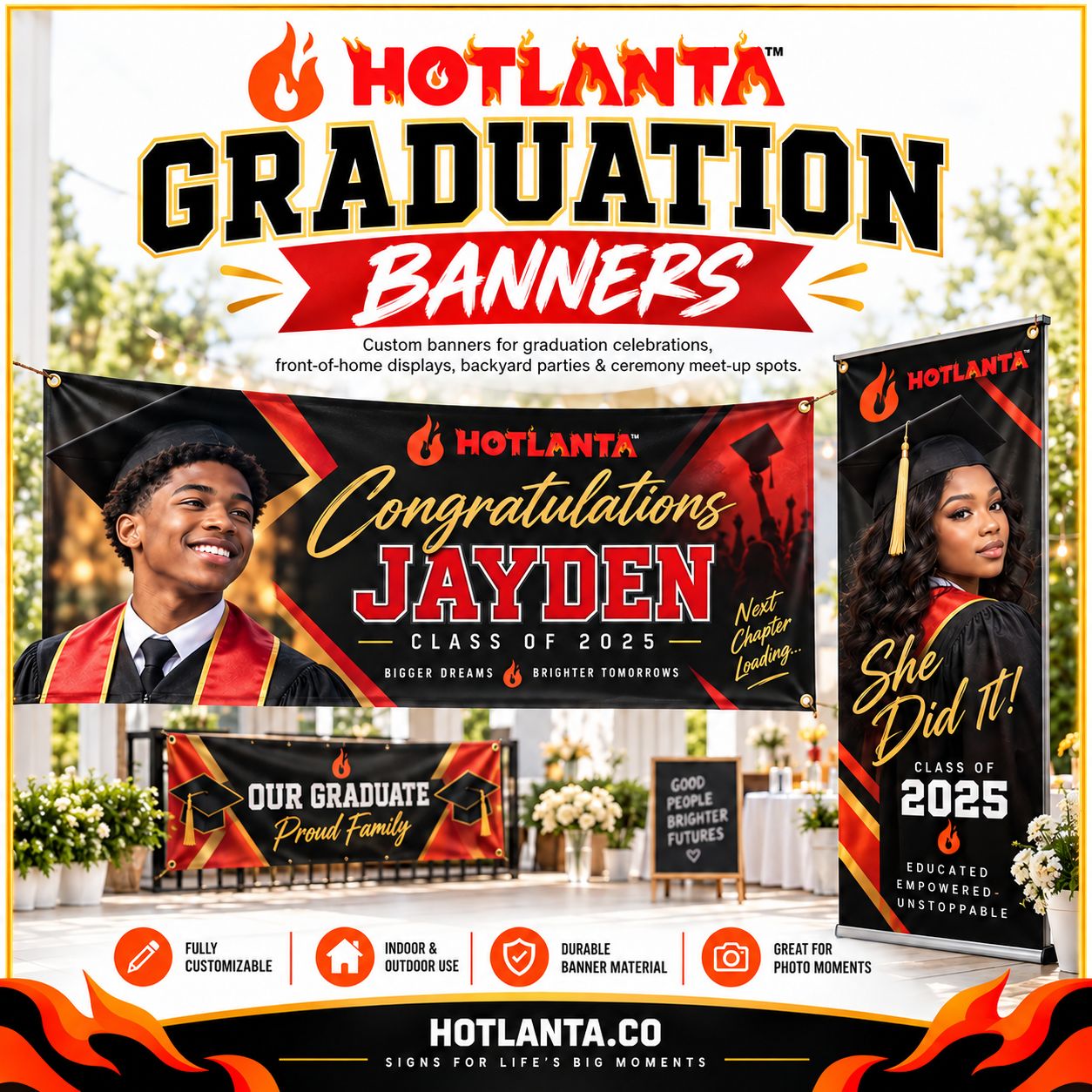 Graduation Backdrops and Banners