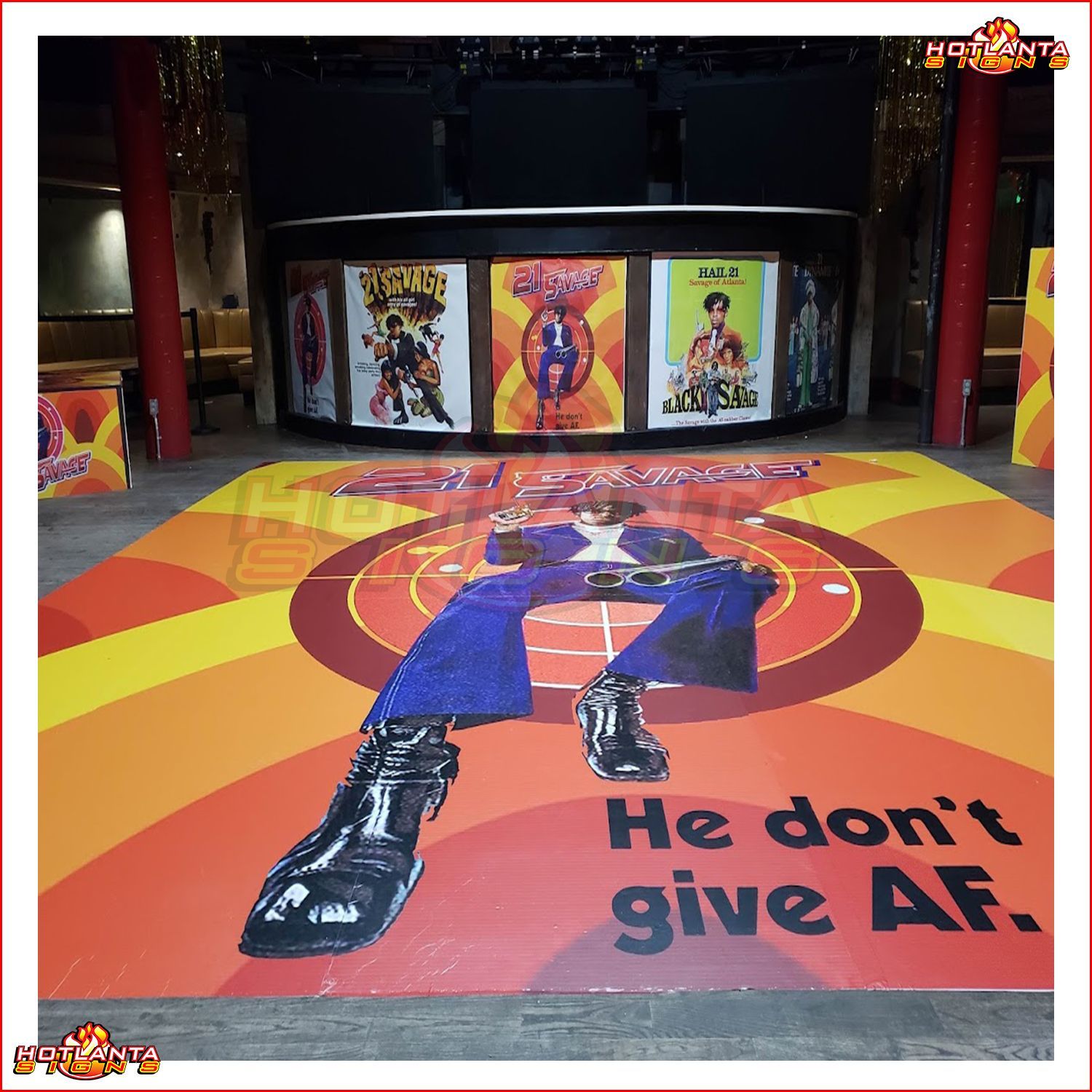 Rectangle Floor Wraps and Stickers