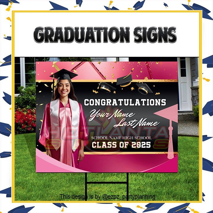 Graduation Yard Signs Full Color 24 X 18  (2-3 DAYS)