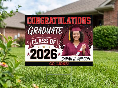 Graduation Yard Signs Full Color 24 X 18  (2-3 DAYS)