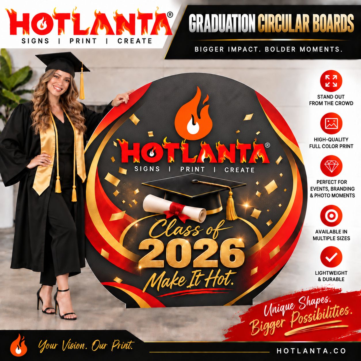 Graduation Circular Boards