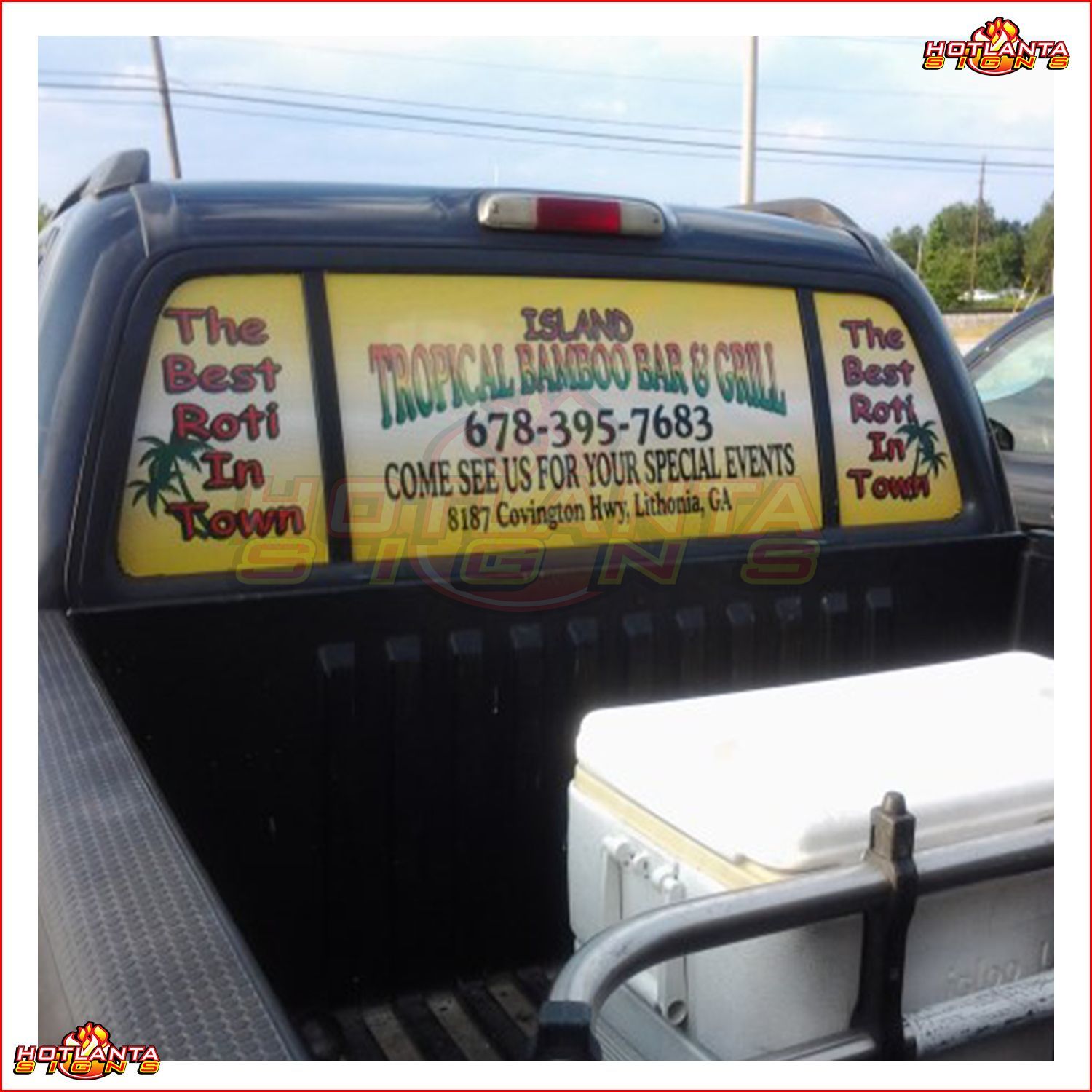 Perforated Vehicle Decals