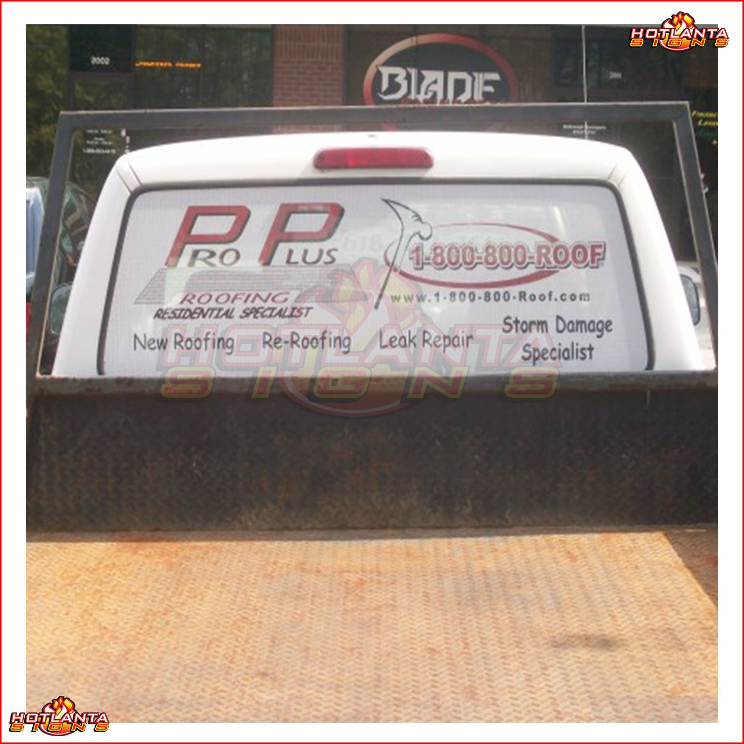 Perforated Vehicle Decals