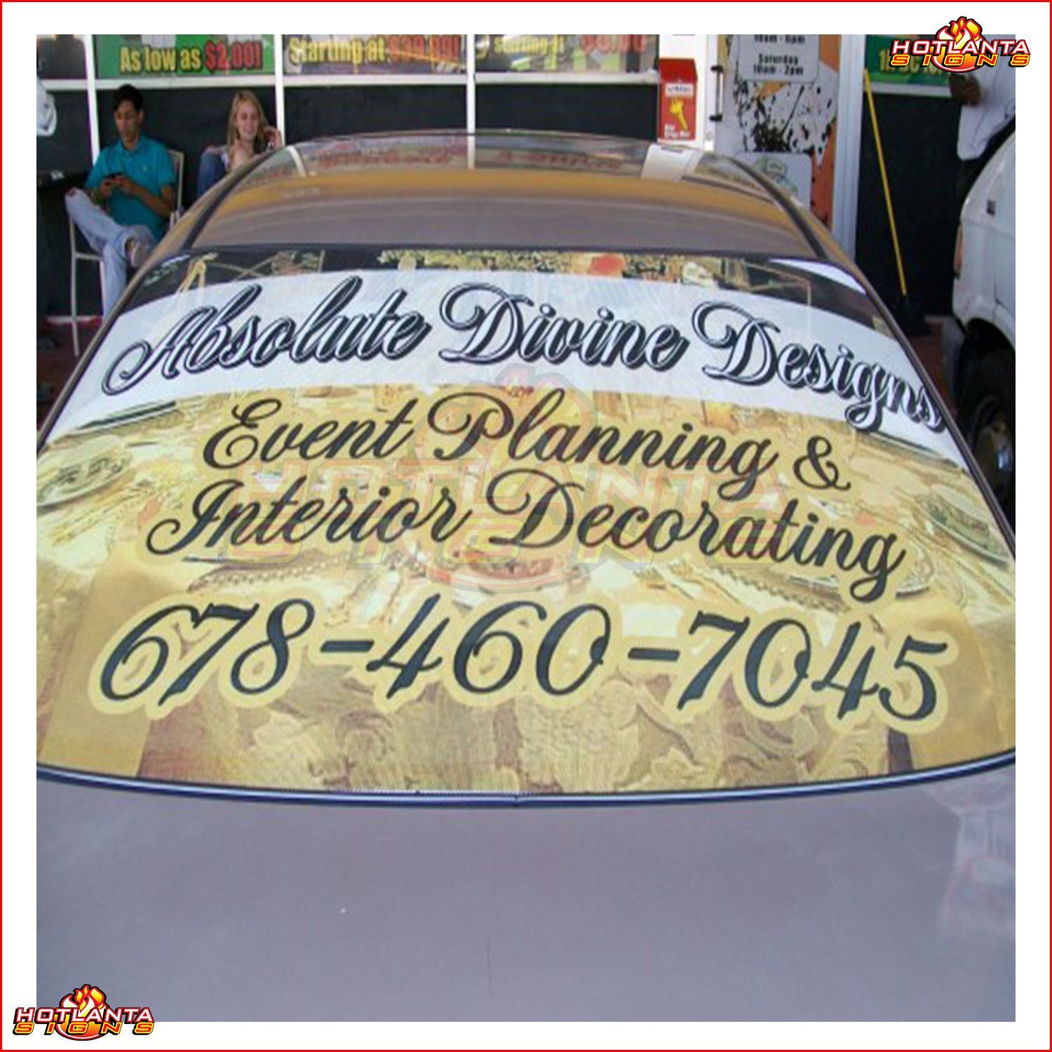 Perforated Vehicle Decals