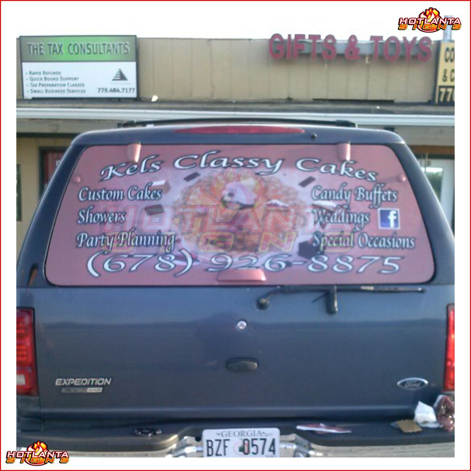 Perforated Vehicle Decals