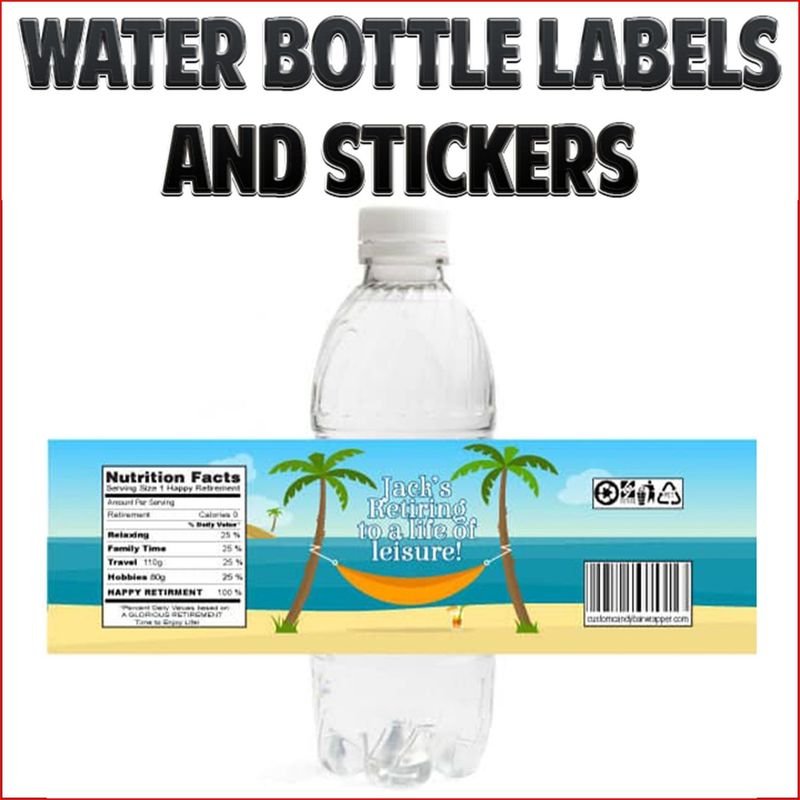 Water Bottle Labels and Stickers