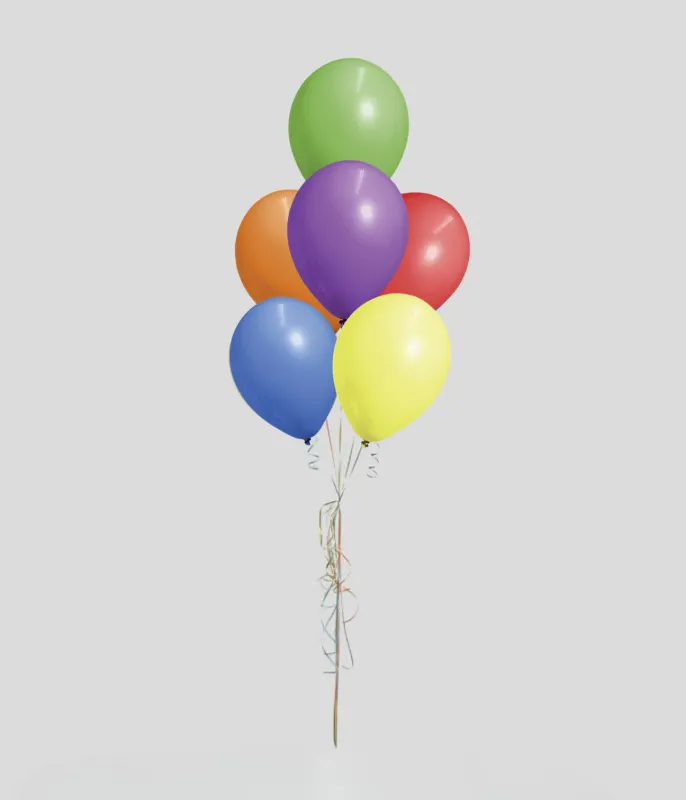 6 Latex Balloon Bundle