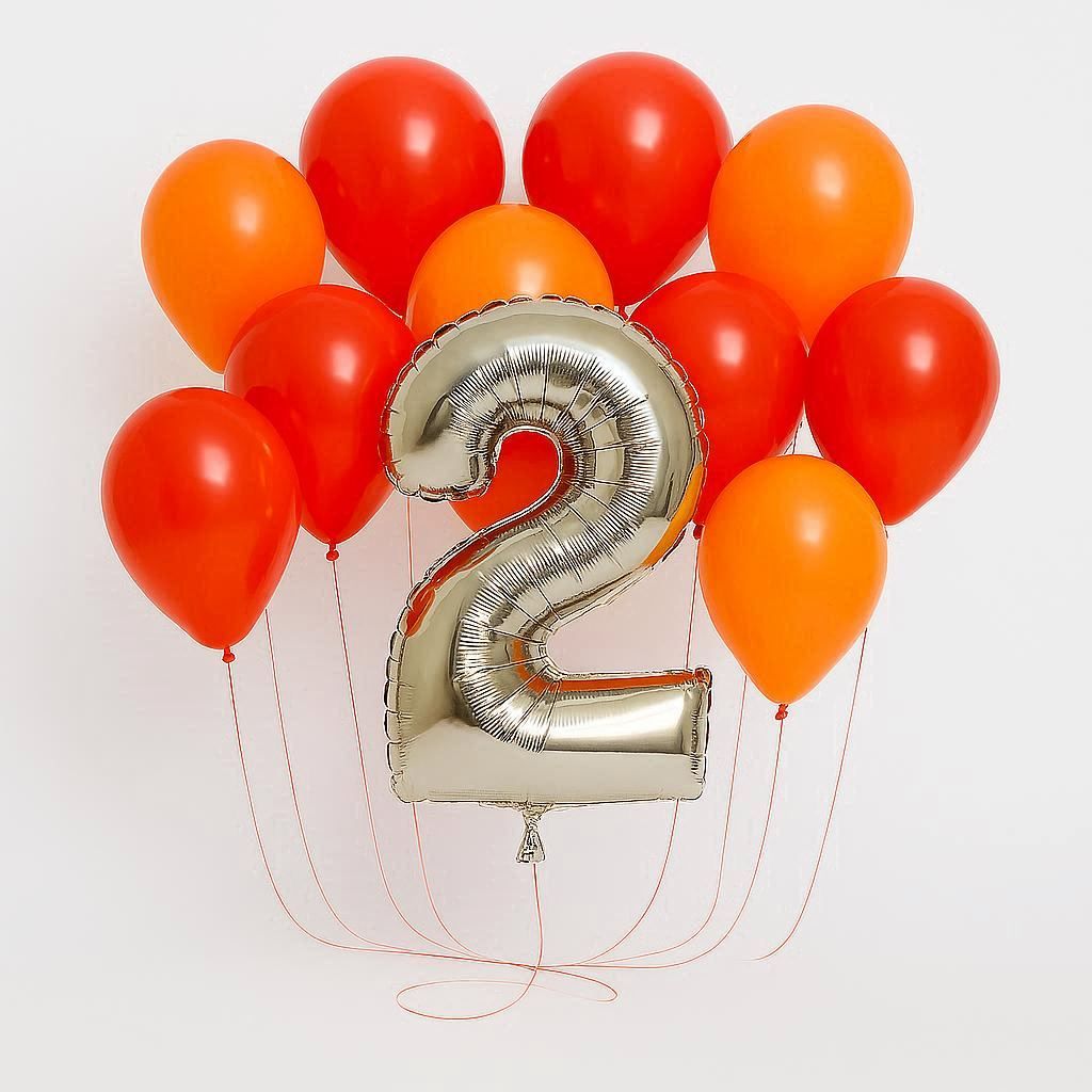 12 Latex + 1 Mylar Balloon Bundle