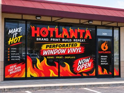 Perforated Window Vinyl