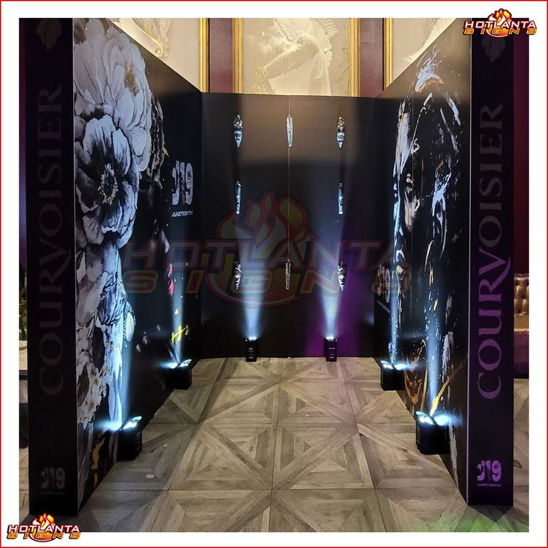 360 Photo Booth Walls (10mm Coroplast) BLACK