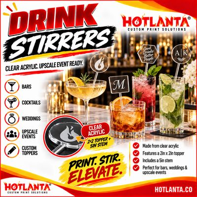 Drink Stirrer- Acrylic (50ct)