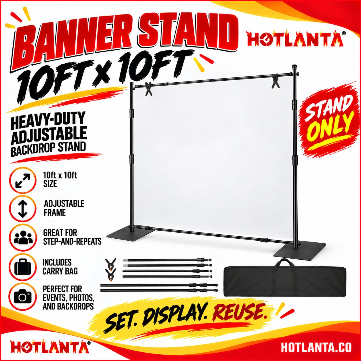 Banner Stand (adjustable up to 10ft x 10ft)