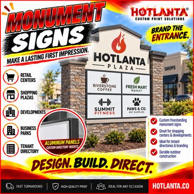 Monument Signage Inserts- CALL FOR PRICING