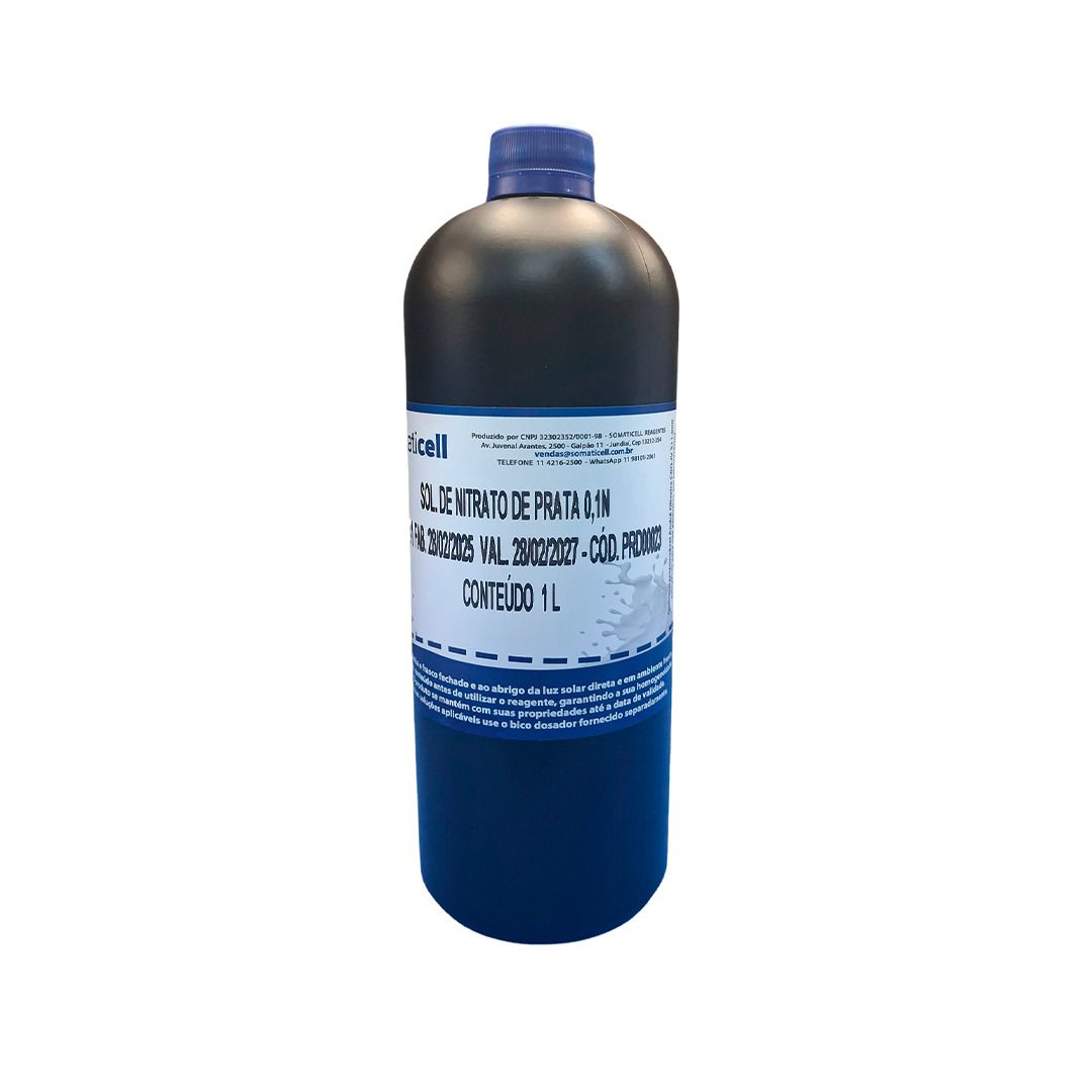 Solução de Nitrato de Prata 0,1N - 1 litro