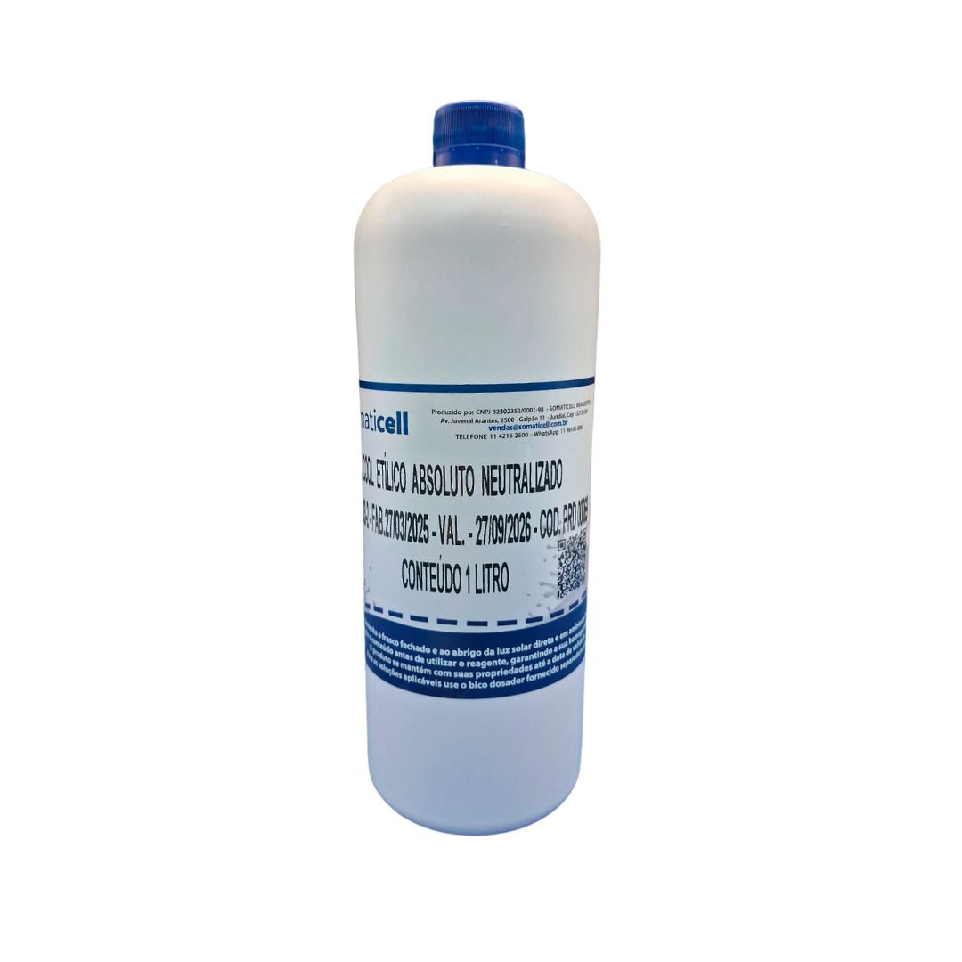 Etanol anidro - Álcool Etílico absoluto neutralizado - 1L