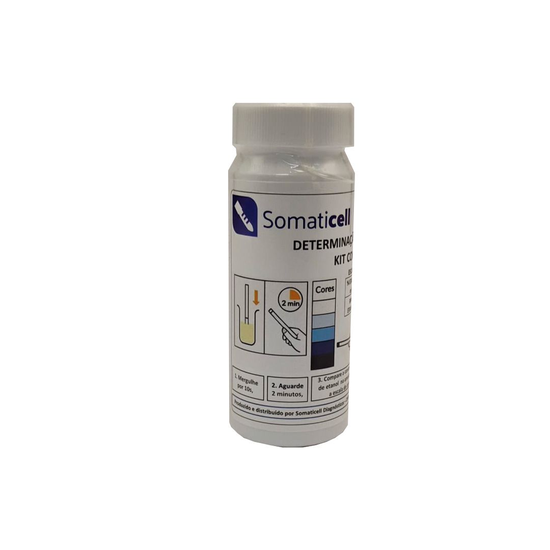 ANÁLISE DE ETANOL NO LEITE EM TIRAS  - 25 UNIDADES