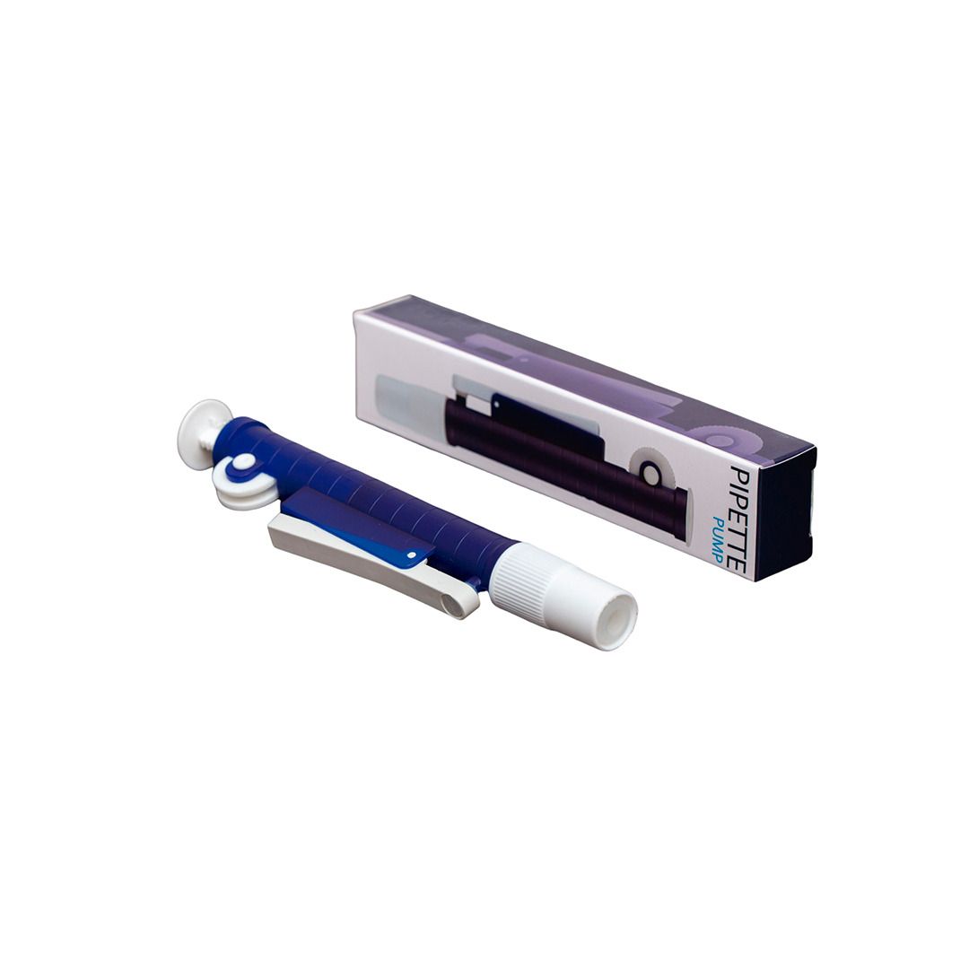 Aspirador Para Pipetas de 1ml e 2ml Cor Azul