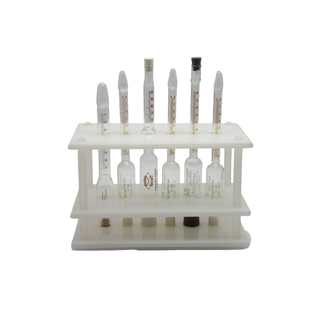 Suporte para 6 Butirômetros - PP