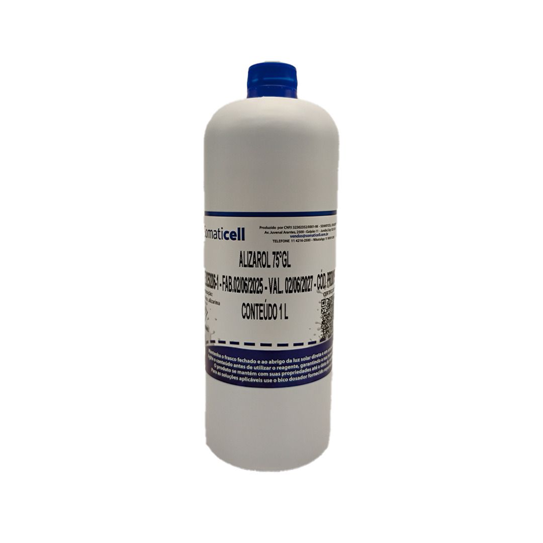 Alizarol 75 GL - Alizarol em Álcool Etílico 75GL - 1 litro