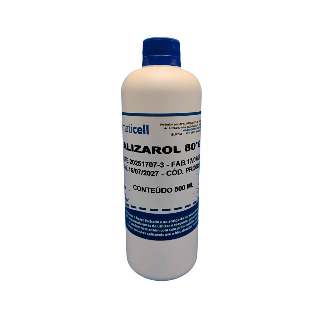 Alizarol 80 GL - Alizarol em Álcool Etílico 80GL - 500ml